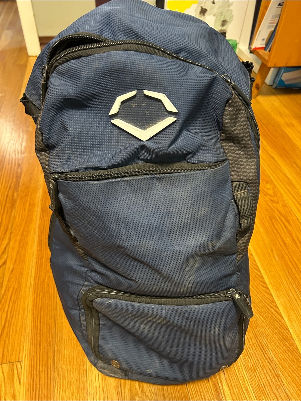 Evoshield Navy Blue Two Bat Baseball Backpack